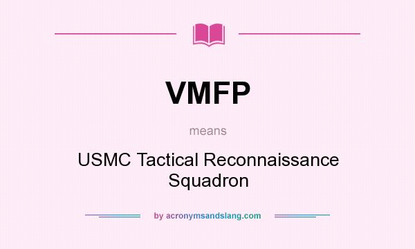 What does VMFP mean? It stands for USMC Tactical Reconnaissance Squadron