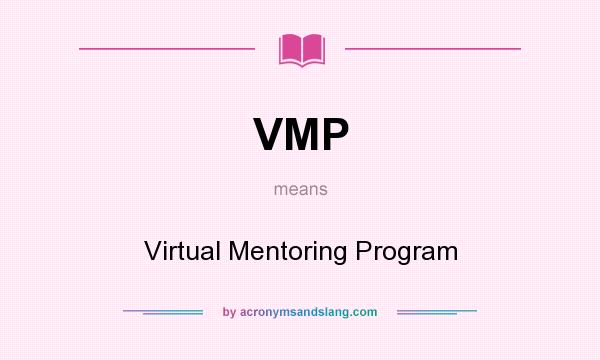 What does VMP mean? It stands for Virtual Mentoring Program