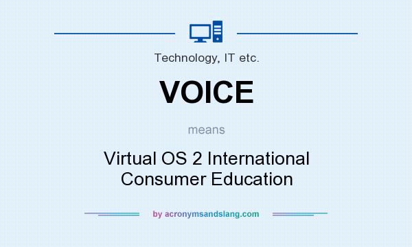What does VOICE mean? It stands for Virtual OS 2 International Consumer Education