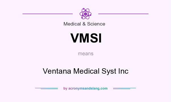 What does VMSI mean? It stands for Ventana Medical Syst Inc