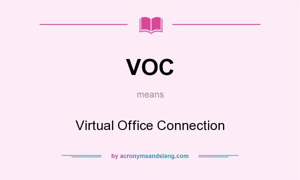 What does VOC mean? It stands for Virtual Office Connection