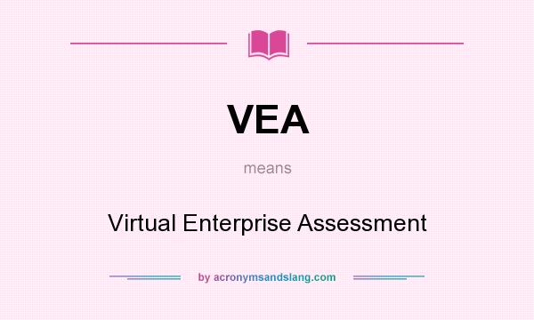 What does VEA mean? It stands for Virtual Enterprise Assessment