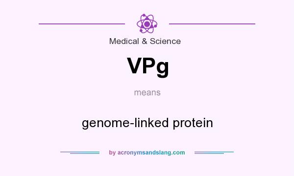 What does VPg mean? It stands for genome-linked protein