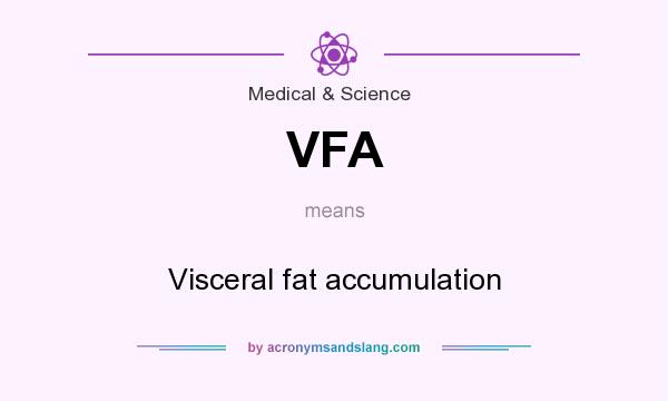 What does VFA mean? It stands for Visceral fat accumulation