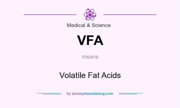 What does VFA mean? It stands for Volatile Fat Acids