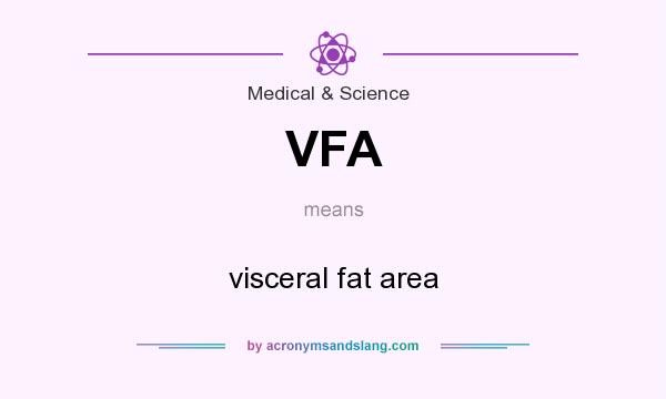 What does VFA mean? It stands for visceral fat area