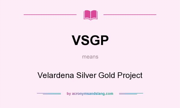 What does VSGP mean? It stands for Velardena Silver Gold Project