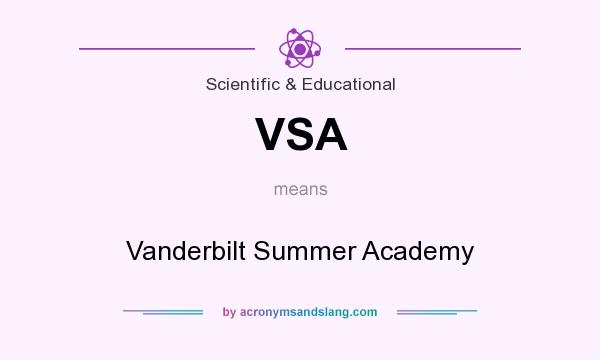 What does VSA mean? It stands for Vanderbilt Summer Academy