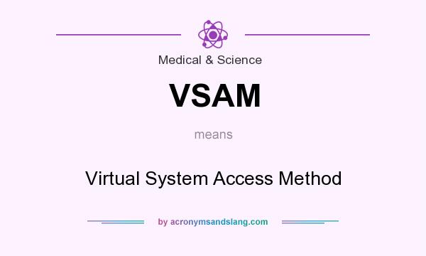 What does VSAM mean? It stands for Virtual System Access Method