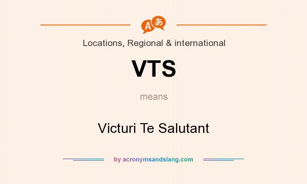What does VTS mean? It stands for Victuri Te Salutant