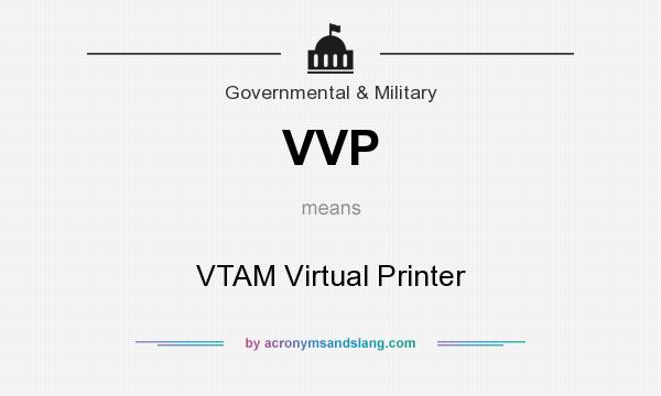 What does VVP mean? It stands for VTAM Virtual Printer