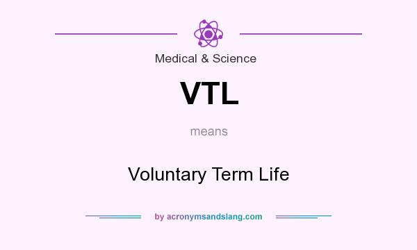 What does VTL mean? It stands for Voluntary Term Life