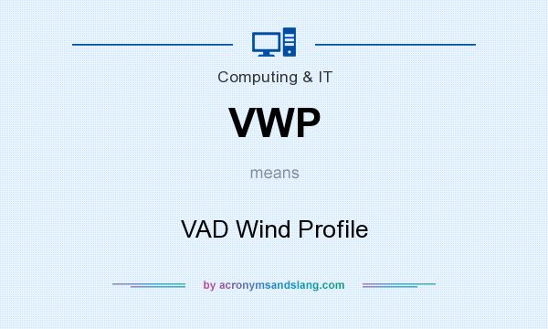 What does VWP mean? It stands for VAD Wind Profile