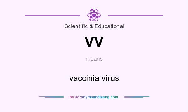 What does VV mean? It stands for vaccinia virus