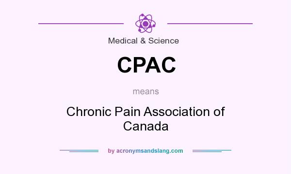 What does CPAC mean? It stands for Chronic Pain Association of Canada