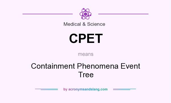 What does CPET mean? It stands for Containment Phenomena Event Tree