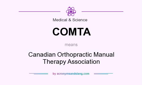 What does COMTA mean? It stands for Canadian Orthopractic Manual Therapy Association