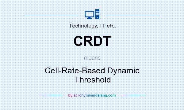 What does CRDT mean? It stands for Cell-Rate-Based Dynamic Threshold