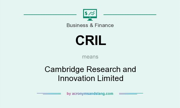 What does CRIL mean? It stands for Cambridge Research and Innovation Limited