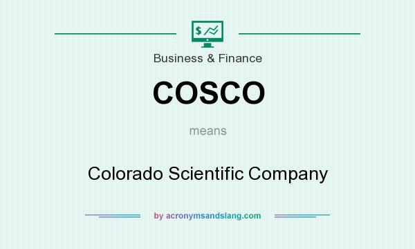 What does COSCO mean? It stands for Colorado Scientific Company