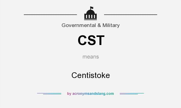 What does CST mean? It stands for Centistoke