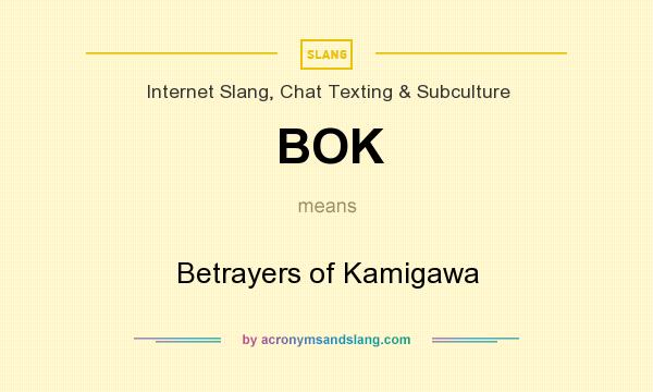 What does BOK mean? It stands for Betrayers of Kamigawa