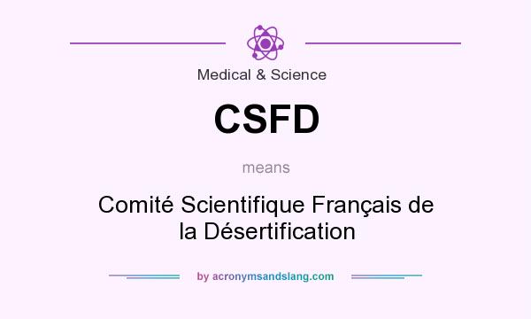 What does CSFD mean? It stands for Comité Scientifique Français de la Désertification