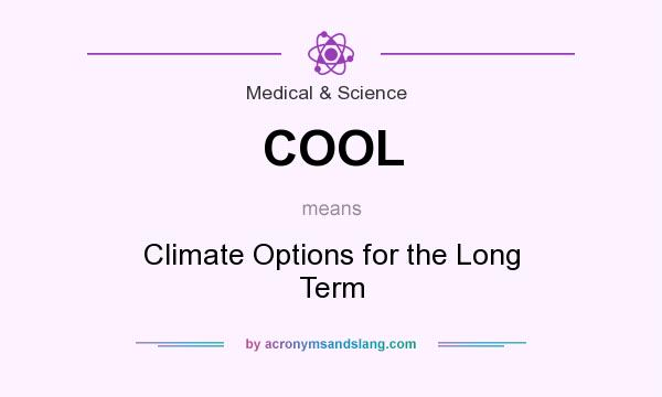 What does COOL mean? It stands for Climate Options for the Long Term