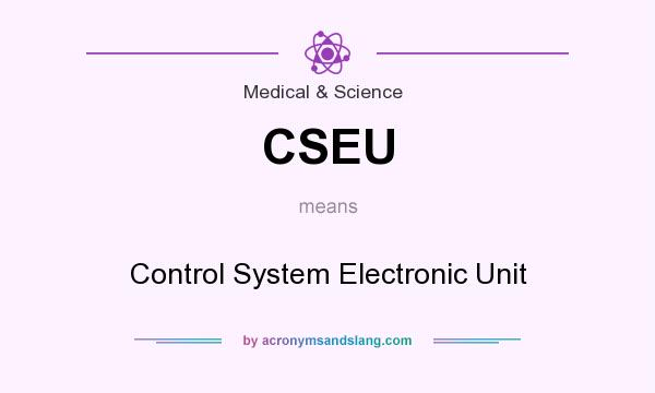 What does CSEU mean? It stands for Control System Electronic Unit