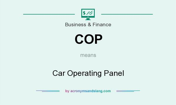 What does COP mean? It stands for Car Operating Panel