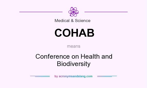 What does COHAB mean? It stands for Conference on Health and Biodiversity