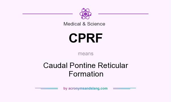 What does CPRF mean? It stands for Caudal Pontine Reticular Formation