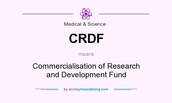 What does CRDF mean? It stands for Commercialisation of Research and Development Fund