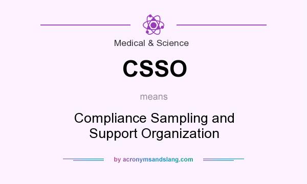 What does CSSO mean? It stands for Compliance Sampling and Support Organization