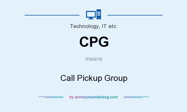 What does CPG mean? It stands for Call Pickup Group