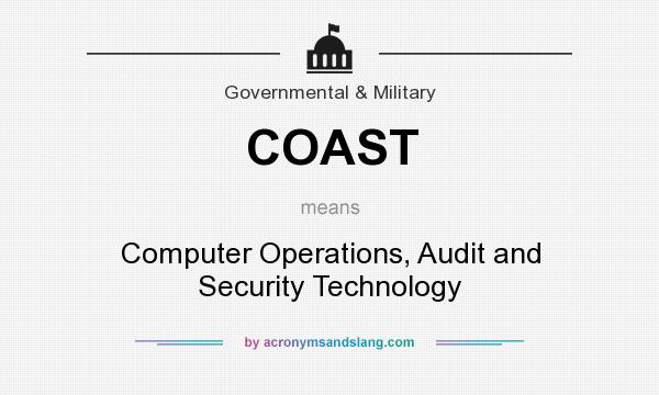 What does COAST mean? It stands for Computer Operations, Audit and Security Technology