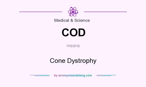 What does COD mean? It stands for Cone Dystrophy