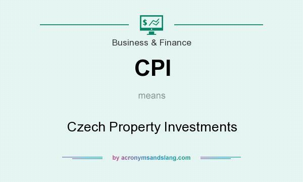 What does CPI mean? It stands for Czech Property Investments