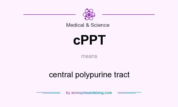 What does cPPT mean? It stands for central polypurine tract