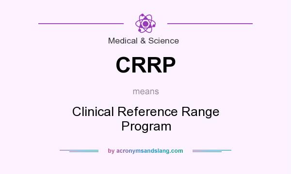 What does CRRP mean? It stands for Clinical Reference Range Program