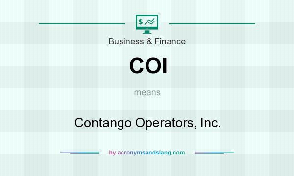 What does COI mean? It stands for Contango Operators, Inc.