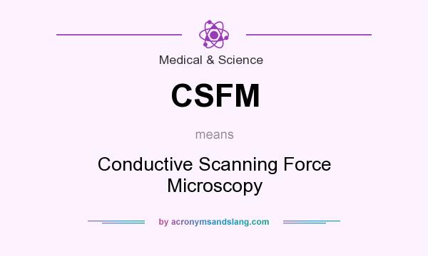 What does CSFM mean? It stands for Conductive Scanning Force Microscopy