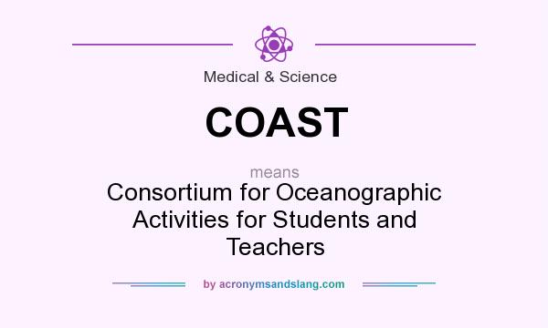 What does COAST mean? It stands for Consortium for Oceanographic Activities for Students and Teachers