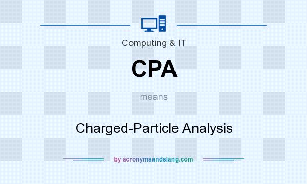 What does CPA mean? It stands for Charged-Particle Analysis