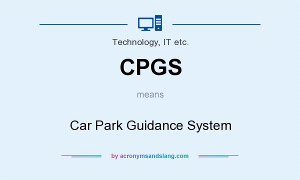 What does CPGS mean? It stands for Car Park Guidance System
