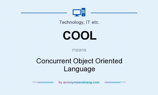 What does COOL mean? It stands for Concurrent Object Oriented Language