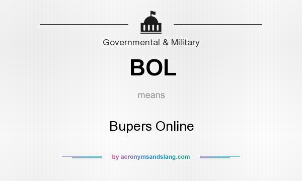 What does BOL mean? It stands for Bupers Online