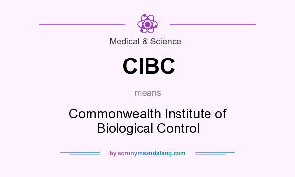 What does CIBC mean? It stands for Commonwealth Institute of Biological Control