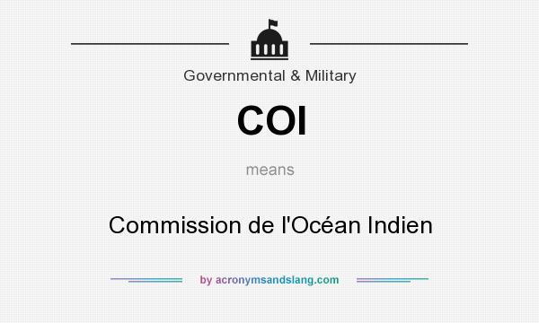 What does COI mean? It stands for Commission de l`Océan Indien