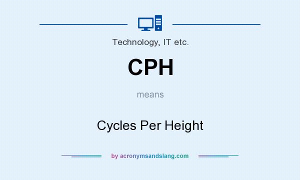 What does CPH mean? It stands for Cycles Per Height